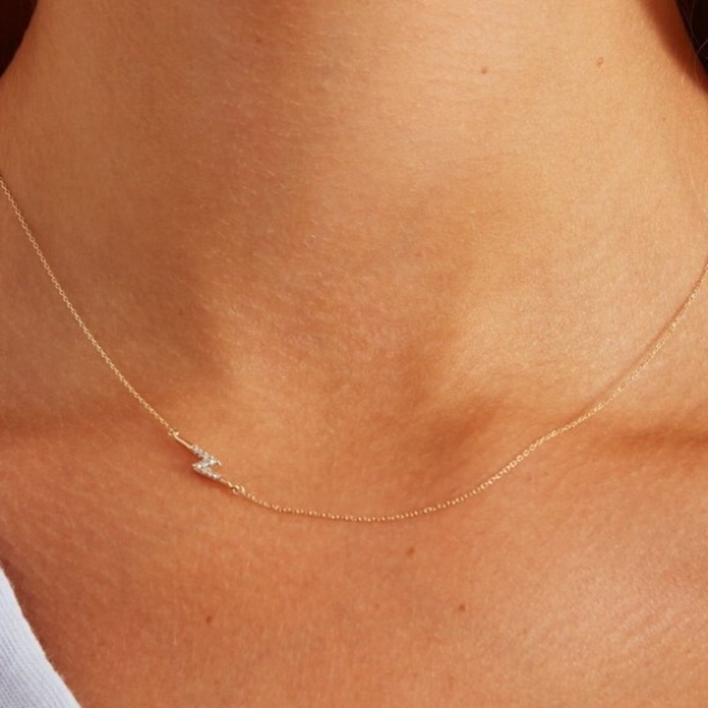 Adina Reyter - Gold Lightning Bolt Necklace